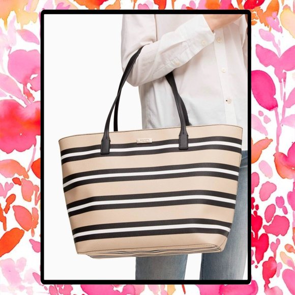 Kate Spade♠️New York Shore Street Stripe Margareta Tote - Picture 5 of 14
